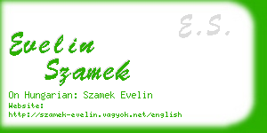 evelin szamek business card